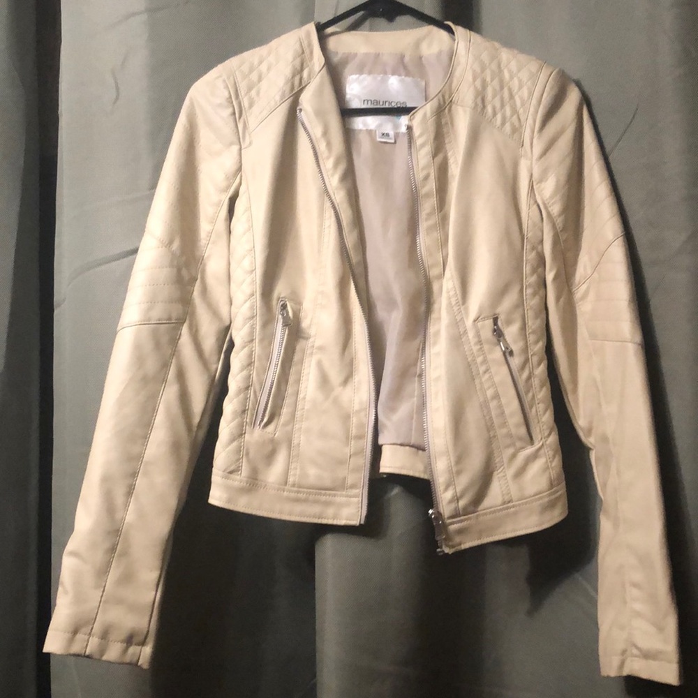 Maurices Cropped Leather Jacket